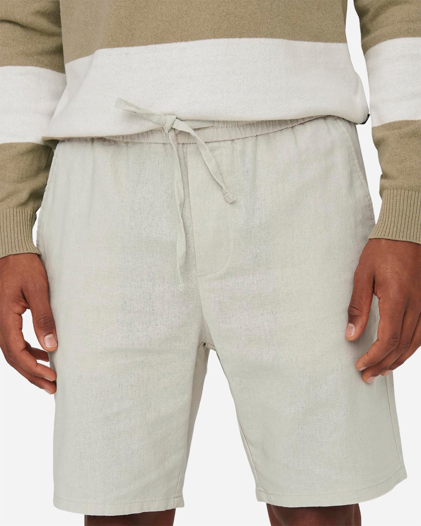 Bermuda ONLY & SONS LINUS CHINO MISTO LINO M - Beige - 5 | Cisalfa Sport
